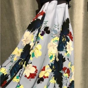 Erdem light blue floral sleeveless dress